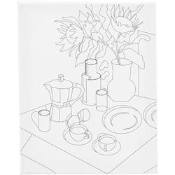 Toile imprimée Créativ Company - Petit déjeuner - 24 x 30 cm - 360 g/m²