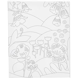 Toile imprimée Créativ Company - Paysage Floral  - 24 x 30 cm - 360 g