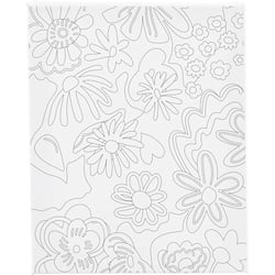 Toile imprimée Créativ Company - Fleurs - 24 x 30 cm - 360g