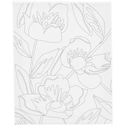 Toile imprimée Créativ Company - Coquelicots - 24 x 30 cm - 360g
