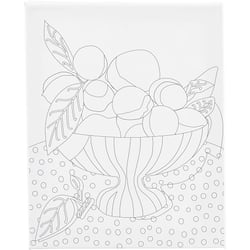 Toile imprimée Créativ Company - Bol de fruits - 24 x 30 cm - 360 g/m²