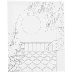Toile imprimée Créativ Company - Balcon - 24 x 30 cm - 360 g/m²