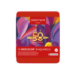 Pastels à la cire aquarellables Caran d'Ache - Neocolor II 50 ans Edition Spéciale - Assortiment POP