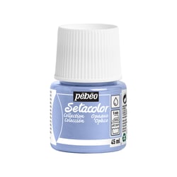 Pot 45 ml de peinture tissu Pébéo Setacolor Collection - Bleu céleste - Opaque 