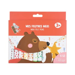 Maxi feutres lavables x12