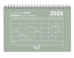 Agenda mensuel 2026 Oslo Calendar - 16x24 cm - 12 mois de janvier à décembre