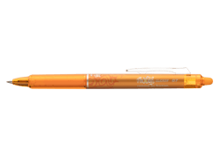 Stylo Roller Pilot - FriXion Ball Clicker - Roller Encre Gel - Orange abricot - Pointe Moyenne