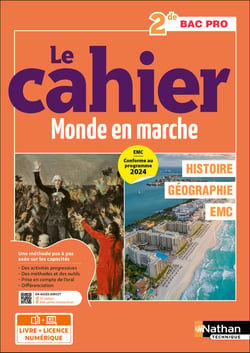Histoire - Géographie - EMC - 2de Bac Pro - Coll. Le monde en marche - Éd. 2025 - Livre + licence