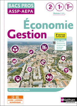 Économie-Gestion - 2de/1re/Term Bac Pro ASSP/AEPA - Éd. 2025 - Livre + licence