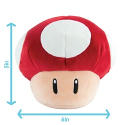 Peluche Mocchi Mocchi Super Mario : champignon rouge - Tomy