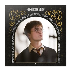 Calendrier mural 2026 - Harry Potter Films - 30 x 30 cm
