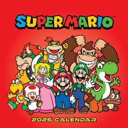 Calendrier mural 2026 Grupo Erik - Super Mario - 30 x 30 cm