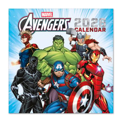 Calendrier mural 2026 - Marvel Les Avengers - 30 x 30 cm