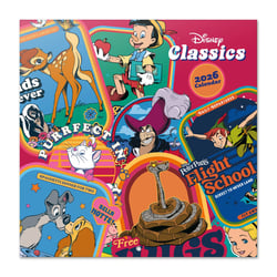 Calendrier mural 2026 - Disney Les Grands Classiques - 30 x 30 cm