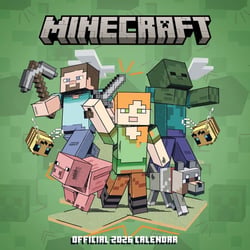 Calendrier mural 2026 Grupo Erik - Minecraft - 30 x 30 cm