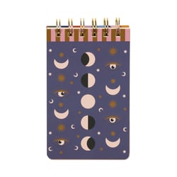Bloc-notes Designworks - 8,9 x 14 cm - Moon phases - 160 pages lignées