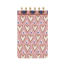 Bloc-notes Designworks - 8,9 x 14 cm - Hearts - 160 pages lignées