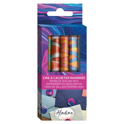 Lot de 5 bâtons de cire Aladine - Marbré tigré