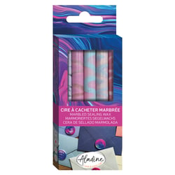 Lot de 5 bâtons de cire Aladine - Marbré Brume