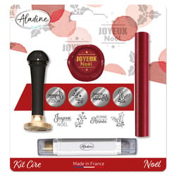 Kit de cire à cacheter Aladine - Joyeux Noël et Bonne Année