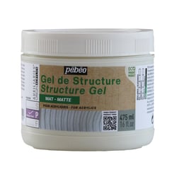 Gel de structure mat Pébéo en pot de 475 ml