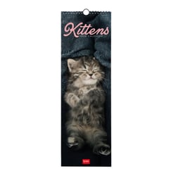 Calendrier mural 2026 Legami - Kittens - 16 x 49 cm