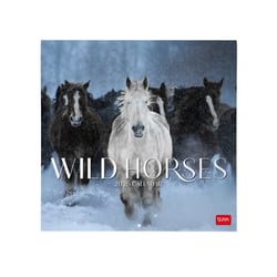 Calendrier mural 2026 Legami - Wild horses - 30 x 29 cm