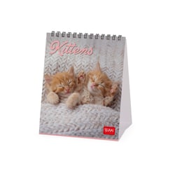 Calendrier de bureau 2026 Legami - Kittens - 12 x 14,5 cm 