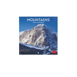 Calendrier mural 2026 Legami - Moutains - 18 x 18 cm