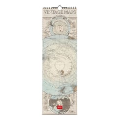 Calendrier mural 2026 Legami - Vintage Maps - 16 x 49 cm