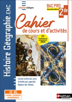 Histoire - Géographie - EMC - 2e année Bac Pro - Coll. Dialogues - Éd. 2025 - Livre + licence