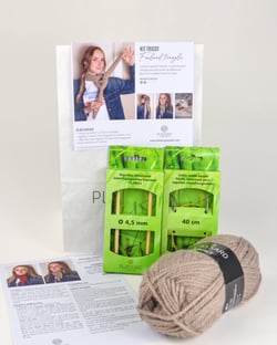 Kit Plassard - Foulard triangle beige