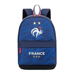 Sac à dos 2 compartiments FFF -  Polyester - 33x41x14cm - Bleu marine