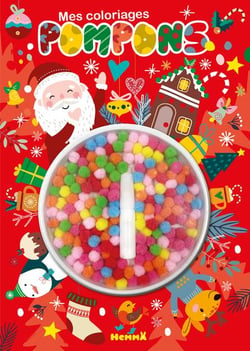 Mes coloriages pompons : Noël