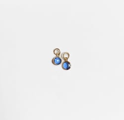 Pendentifs en verre bleu