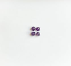 Pierres naturelles violettes 6 mm
