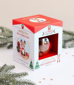 Coffret poupees & amigurumis au crochet : boule de noel le renne