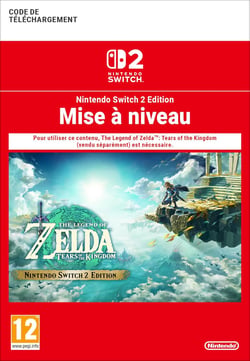 Code de téléchargement Mise à niveau The Legend of Zelda : Tears of the Kingdom - Nintendo Switch 2