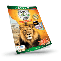Défis nature protect : Album de classement : Couverture lion d'Afrique - Générique
