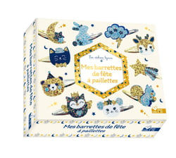 Mes barrettes de fête à paillettes - coffret avec accessoires