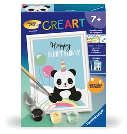 Peinture au numéro Ravensburger - CreArt Kids - Happy Birthday -  8 x 12 cm