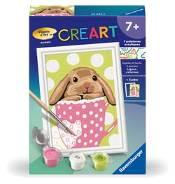 Peinture au numéro Ravensburger - CreArt Kids - Petit lapin - 8 x 12 cm