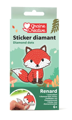 Sticker Diamant Renard - Graine Creative