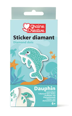 Sticker diamant Graine Créative - Dauphin