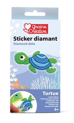 Sticker Diamant Tortue - Graine Creative