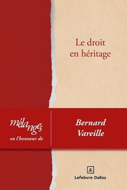 Mélanges en l'honneur de Bernard Vareille