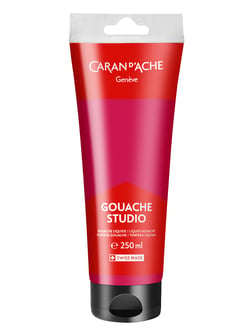 Tube 250 ml de peinture Caran d’Ache Gouache Studio - Magenta