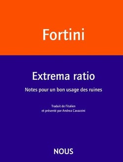 Extrema ratio : Notes pour un bon usage des ruines