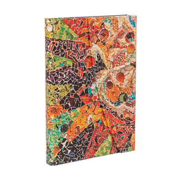 Carnet Paperblanks - Orange - Midi - Le soleil de Gaudi - 144 pages