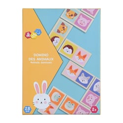 Domino des animaux - Jeu de société à deux -  Jeu de domino - Mikado - Cultura